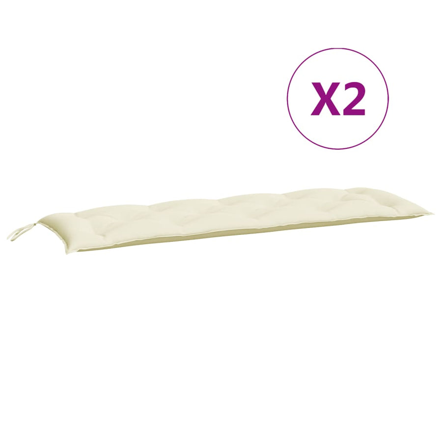 Tuinbankkussens 150X50X7 Cm Oxford Stof Wit 150 cm crème
