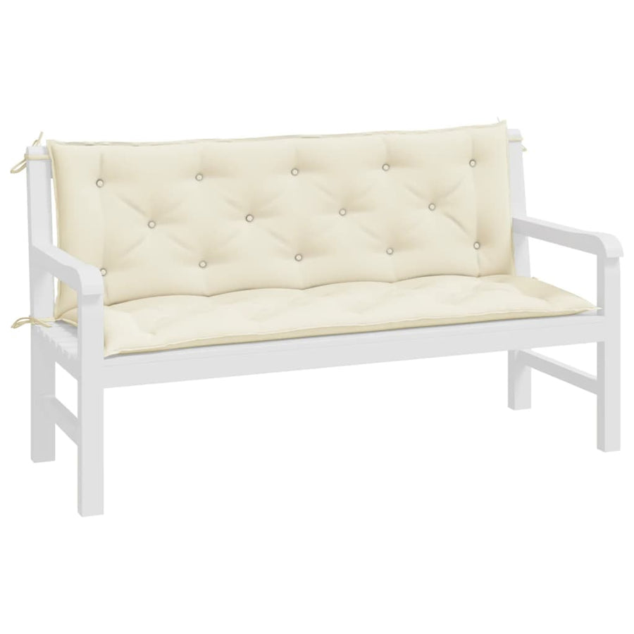 Tuinbankkussens 150X50X7 Cm Oxford Stof Wit 150 cm crème