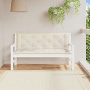 Tuinbankkussen 150x50x7 cm oxford stof crèmewit