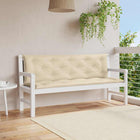 Tuinbankkussen 150x(50+50)x7 cm beige Oxford stof
