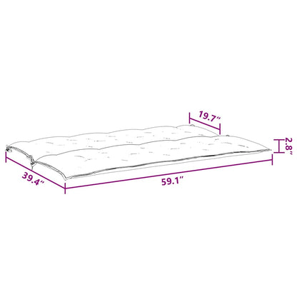 Tuinbankkussen 150X(50+50)X7 Cm Oxford Stof 150 cm