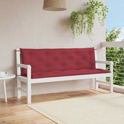 Tuinbankkussen 150x(50+50)x7 cm wijnrood oxford stof