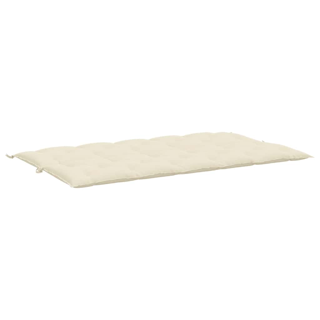 Tuinbankkussen 180x(50+50)x7 cm oxford stof crèmewit