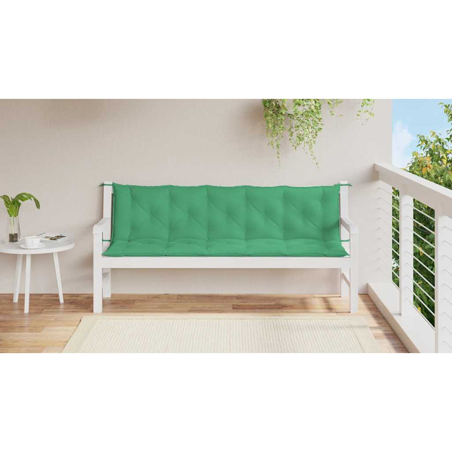 Tuinbankkussen 180x(50+50)x7 cm oxford stof groen