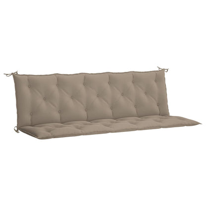 Tuinbankkussen 180x(50+50)x7 cm oxford stof taupe