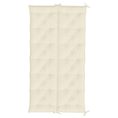 Tuinbankkussen 200x(50+50)x7 cm oxford stof crèmewit