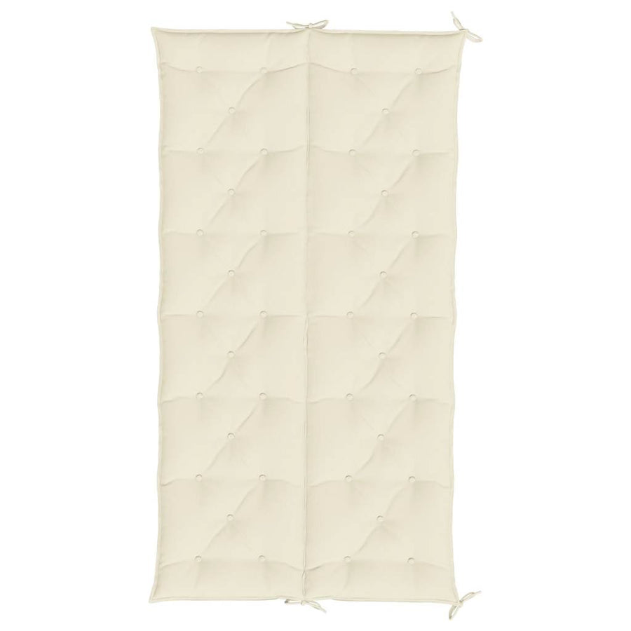 Tuinbankkussen 200x(50+50)x7 cm oxford stof crèmewit