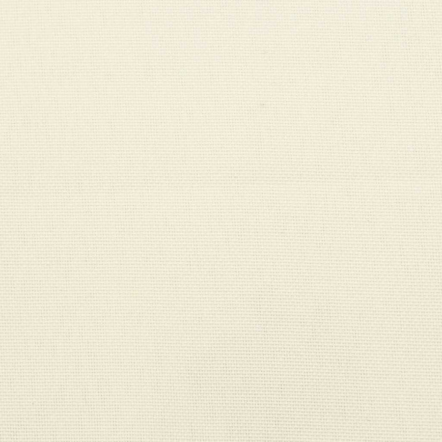 Tuinbankkussen 200x(50+50)x7 cm oxford stof crèmewit
