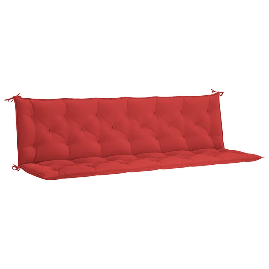 Tuinbankkussen 200x(50+50)x7 cm oxford stof rood