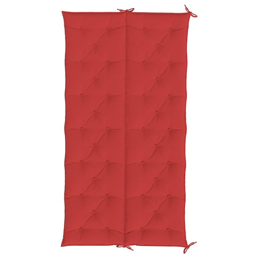 Tuinbankkussen 200x(50+50)x7 cm oxford stof rood