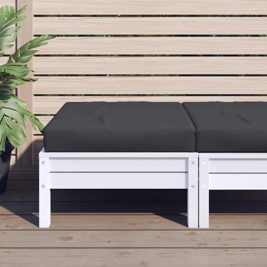 Palletkussen 60x60x6 cm oxford stof zwart