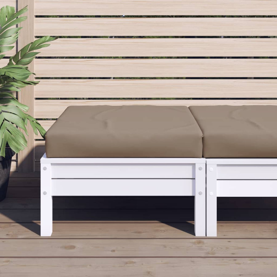 Palletkussen 60x60x6 cm oxford stof taupe