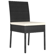 Tuinstoelen Poly Rattan Zwart 2