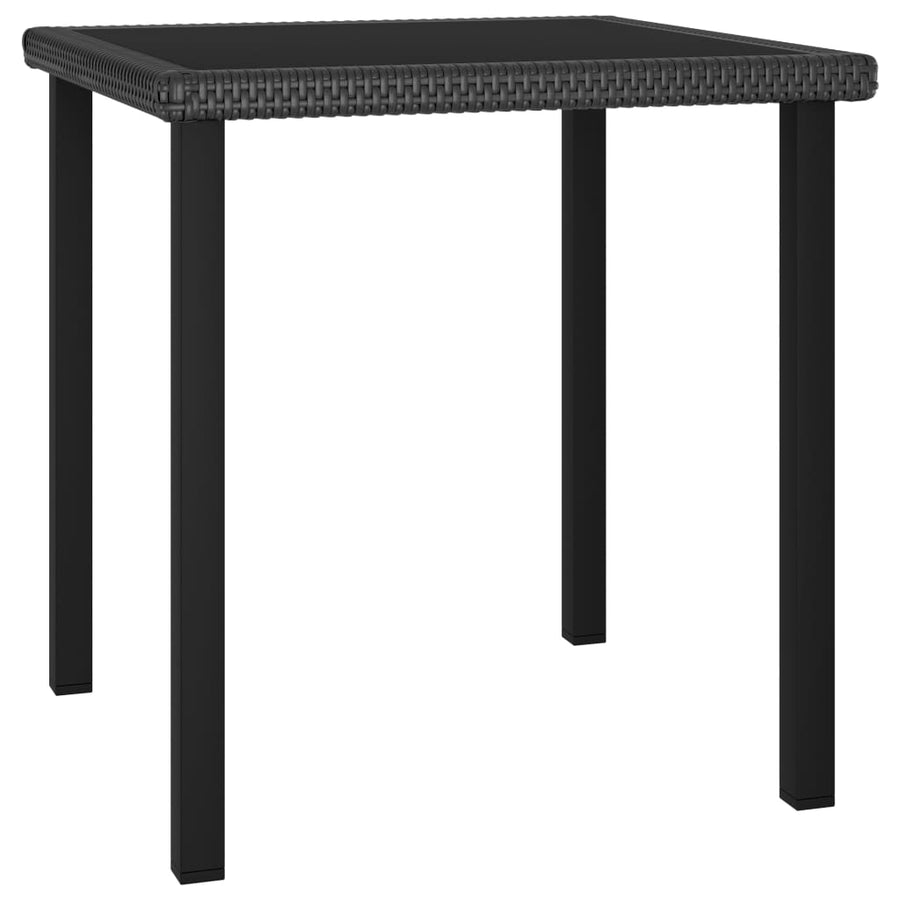 Tuintafel 140X70X73 Cm Poly Rattan Grijs