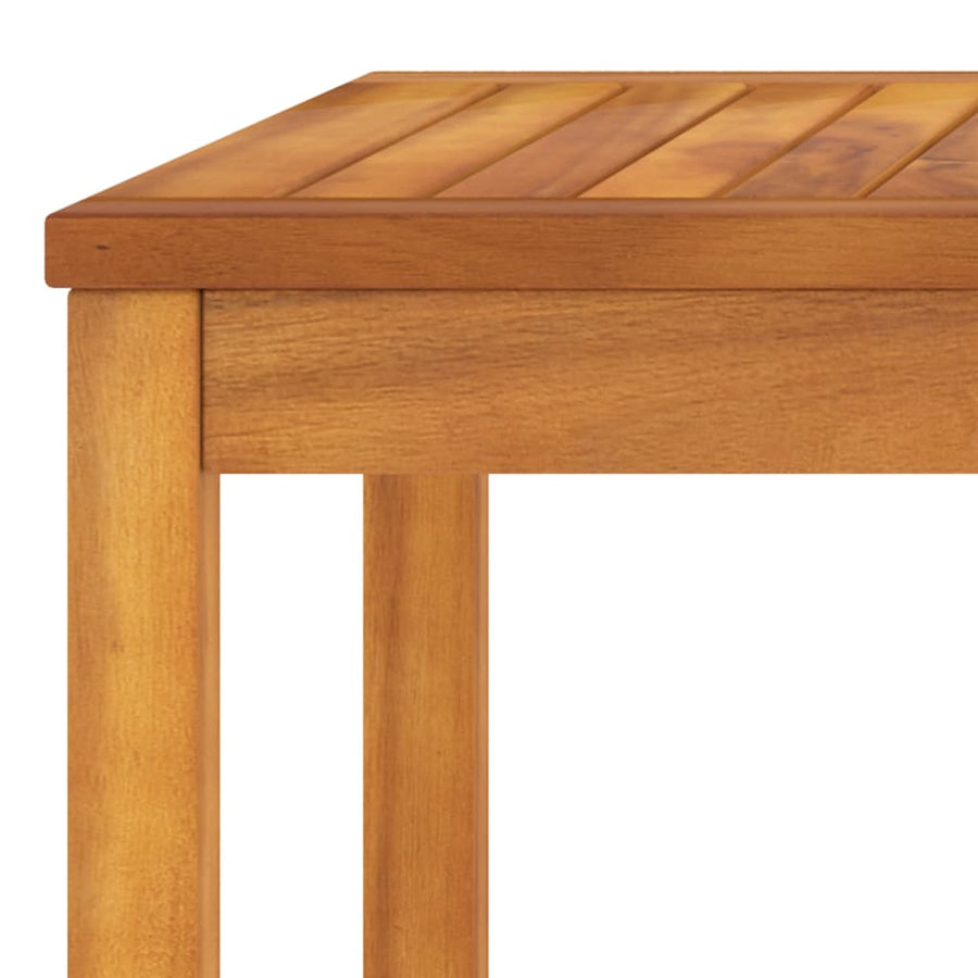 4-Delige Loungeset Met Kussens Massief Acaciahout Donkergrijs hoek + 2x Bank + Tafel