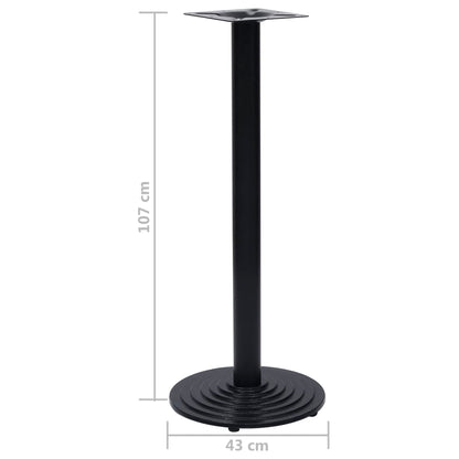 Bistrotafelpoot Ø43x107 cm gietijzer zwart