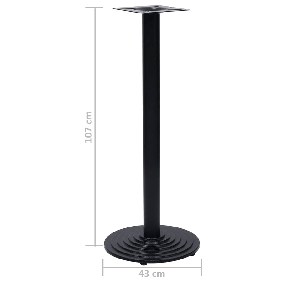 Bistrotafelpoot Ø43x107 cm gietijzer zwart