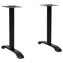 Bistrotafelpoten 2 st 61x8x72 cm gietijzer zwart