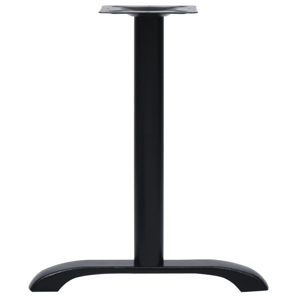 Bistrotafelpoten 2 st 61x8x72 cm gietijzer zwart