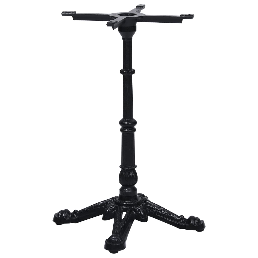Bistrotafelpoot 52x52x72 cm gietijzer zwart