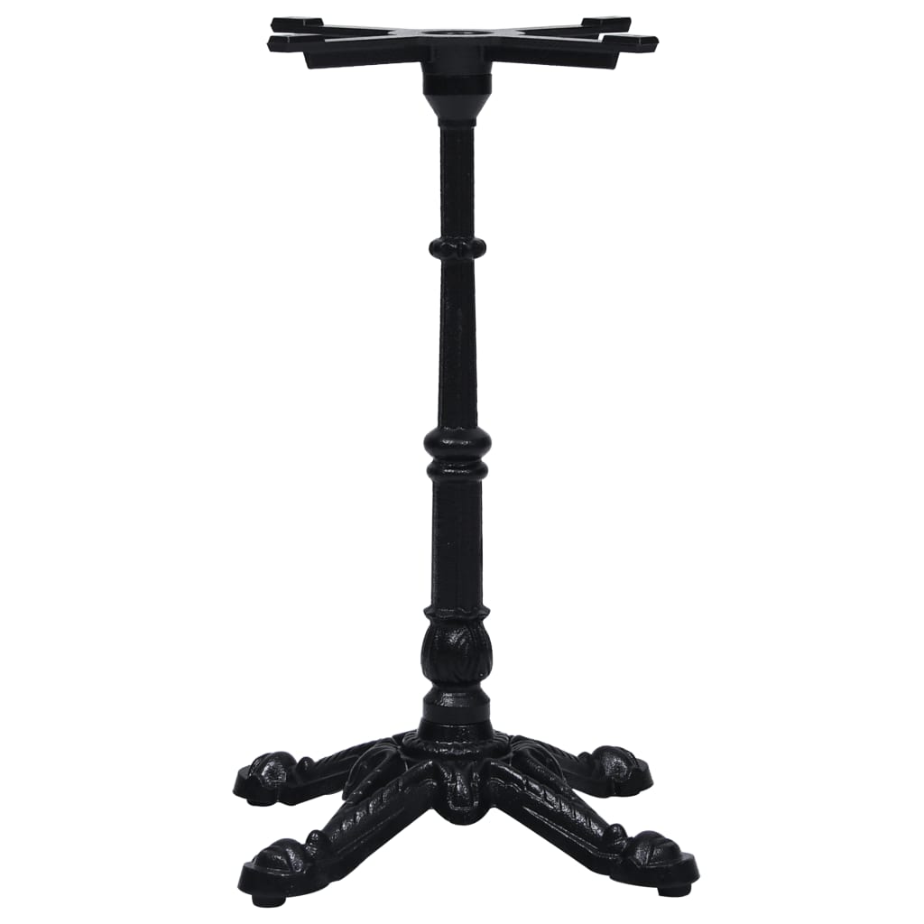 Bistrotafelpoot 52x52x72 cm gietijzer zwart