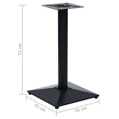 Bistrotafelpoot 41x41x72 cm gietijzer zwart