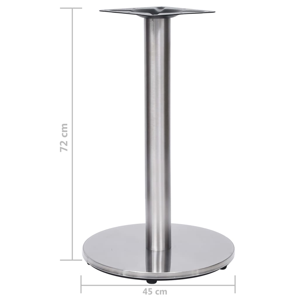 Bistrotafelpoot Ø45x72 cm roestvrij staal zilverkleurig