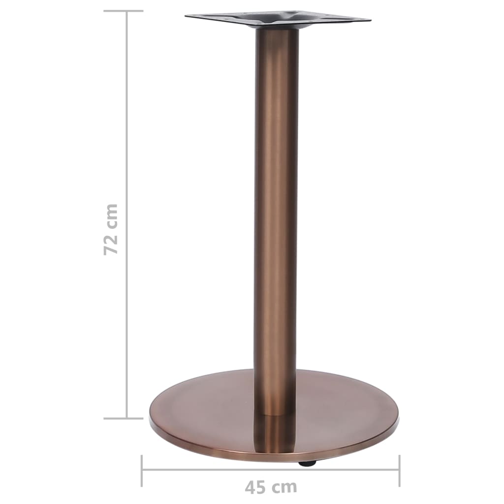 Bistrotafelpoot Ø45x72 cm roestvrij staal goudkleurig