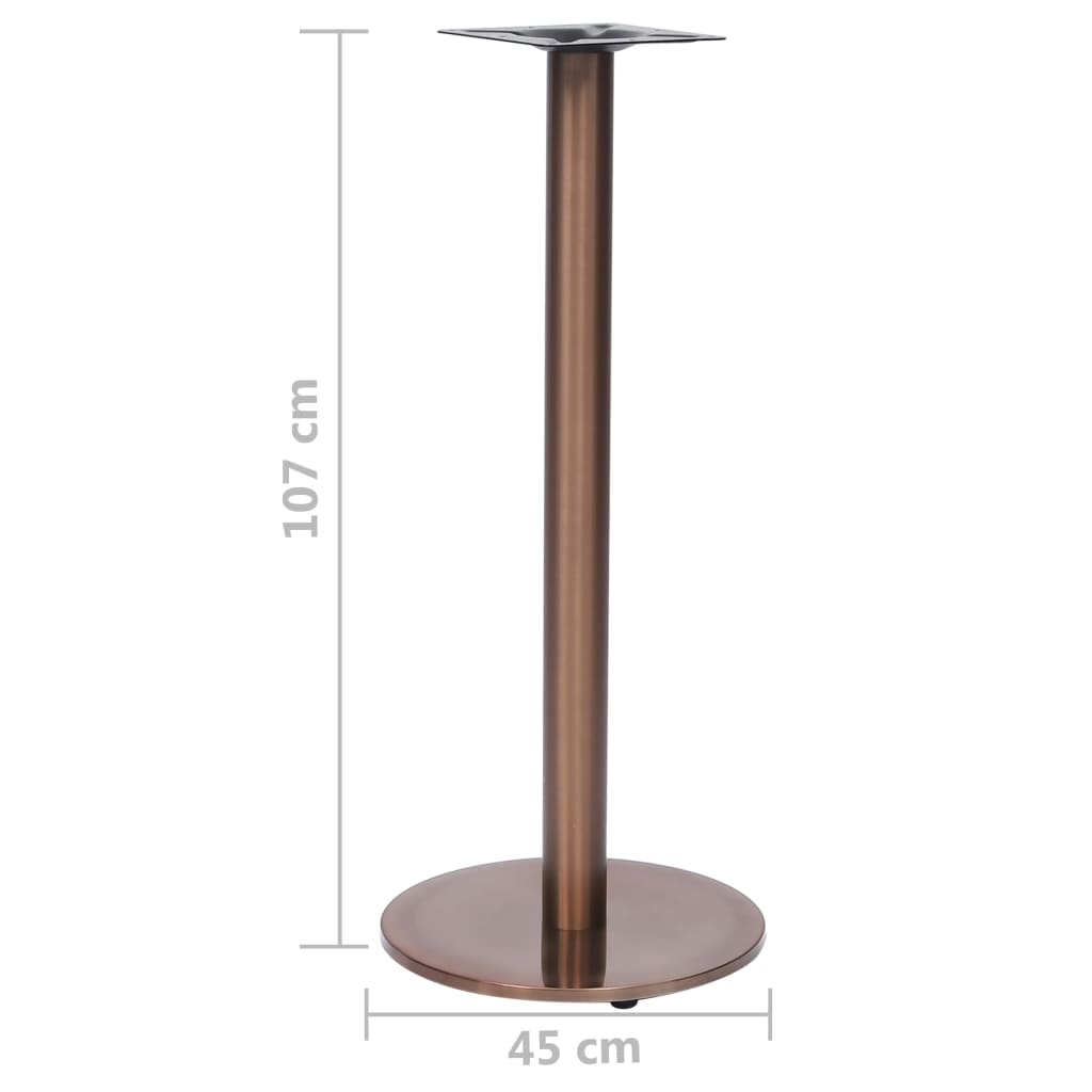 Bistrotafelpoot Ø45x107 cm roestvrij staal goudkleurig