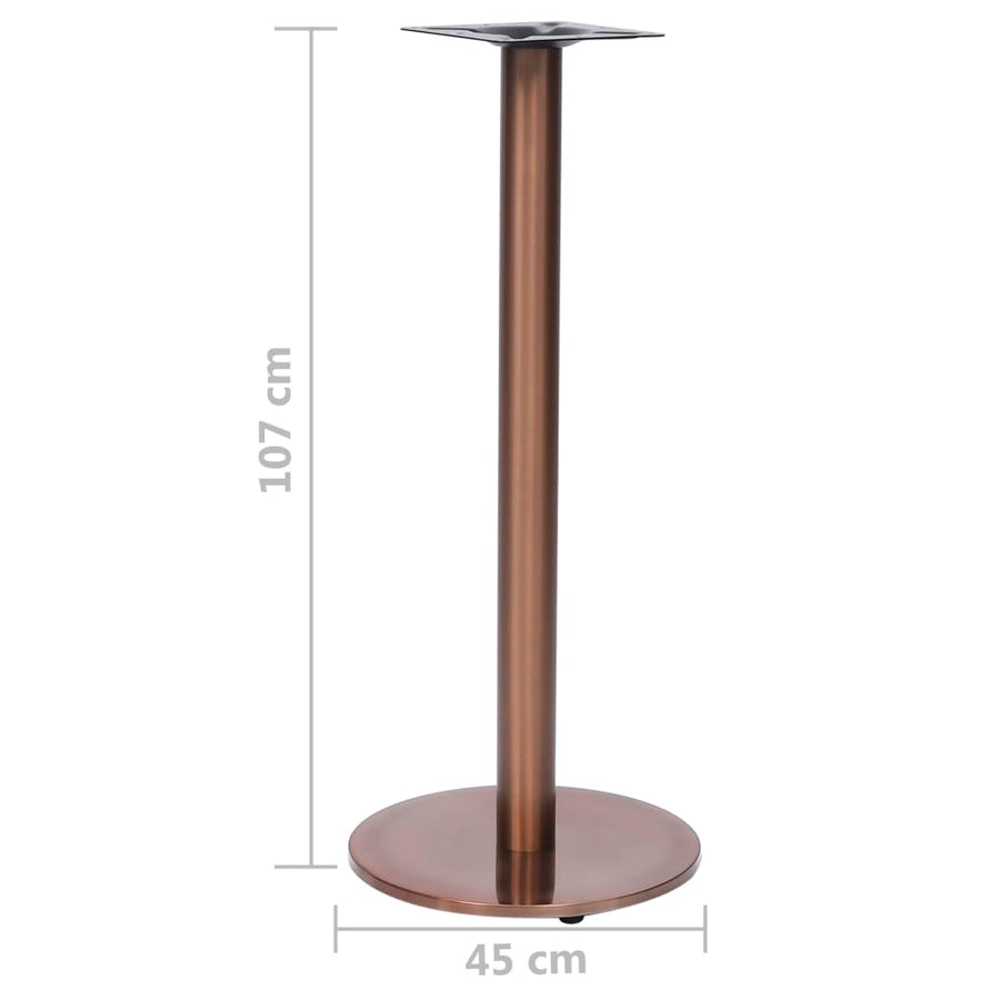 Bistrotafelpoot Ø45x107 cm roestvrij staal goudkleurig