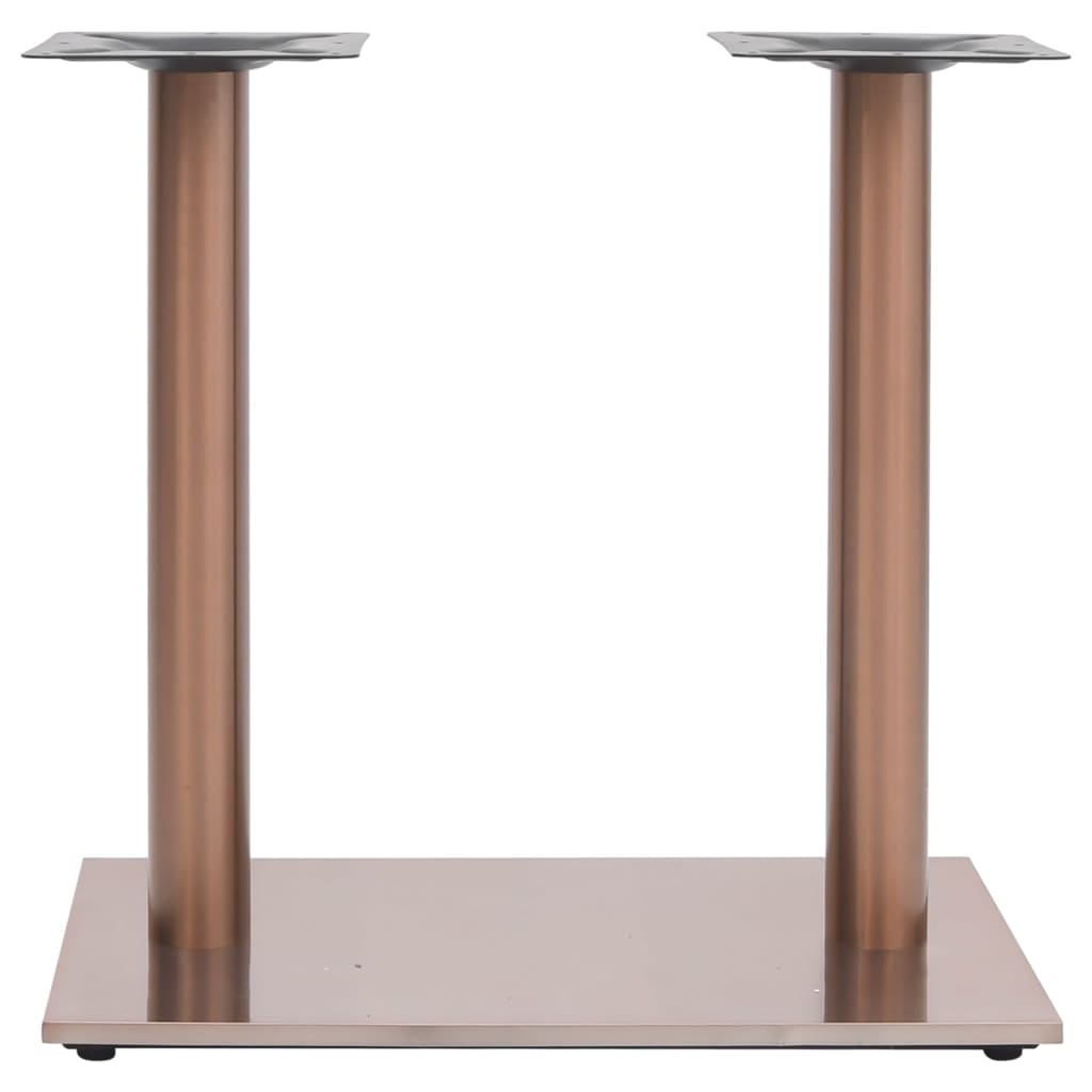 Bistrotafelpoot 70x40x72 cm roestvrij staal messingkleurig