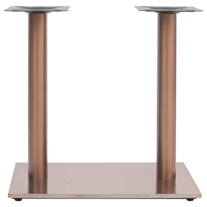 Bistrotafelpoot 70x40x72 cm roestvrij staal messingkleurig