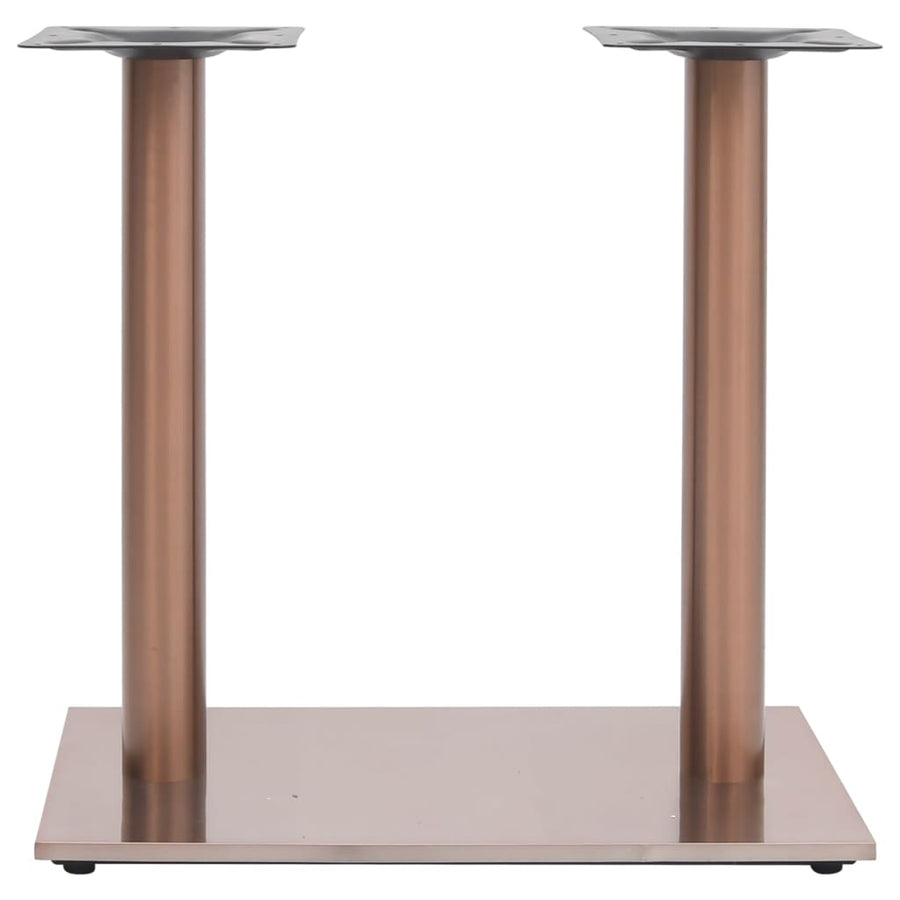 Bistrotafelpoot 70x40x72 cm roestvrij staal messingkleurig