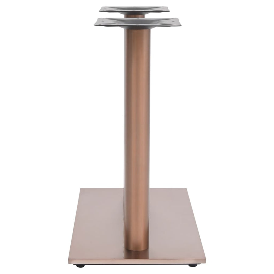 Bistrotafelpoot 70x40x72 cm roestvrij staal messingkleurig