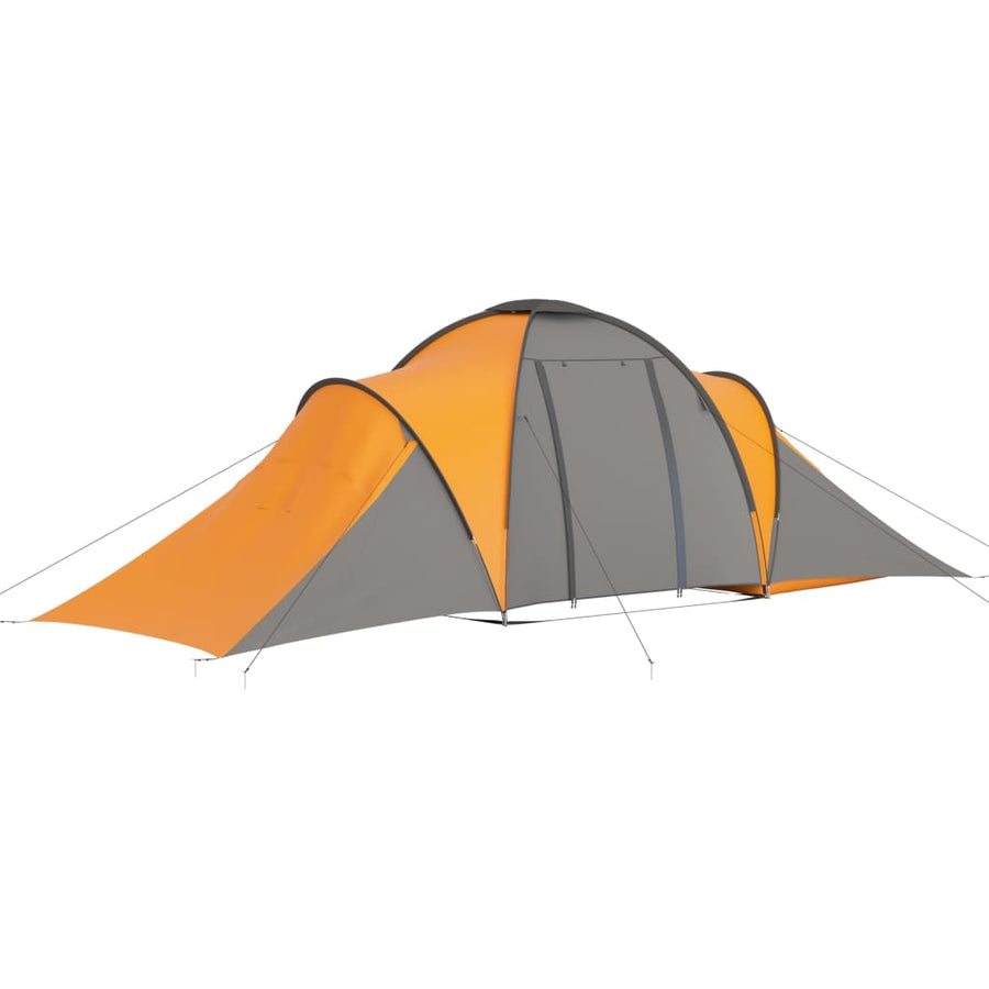 Tent 6-Persoons Grijs en oranje