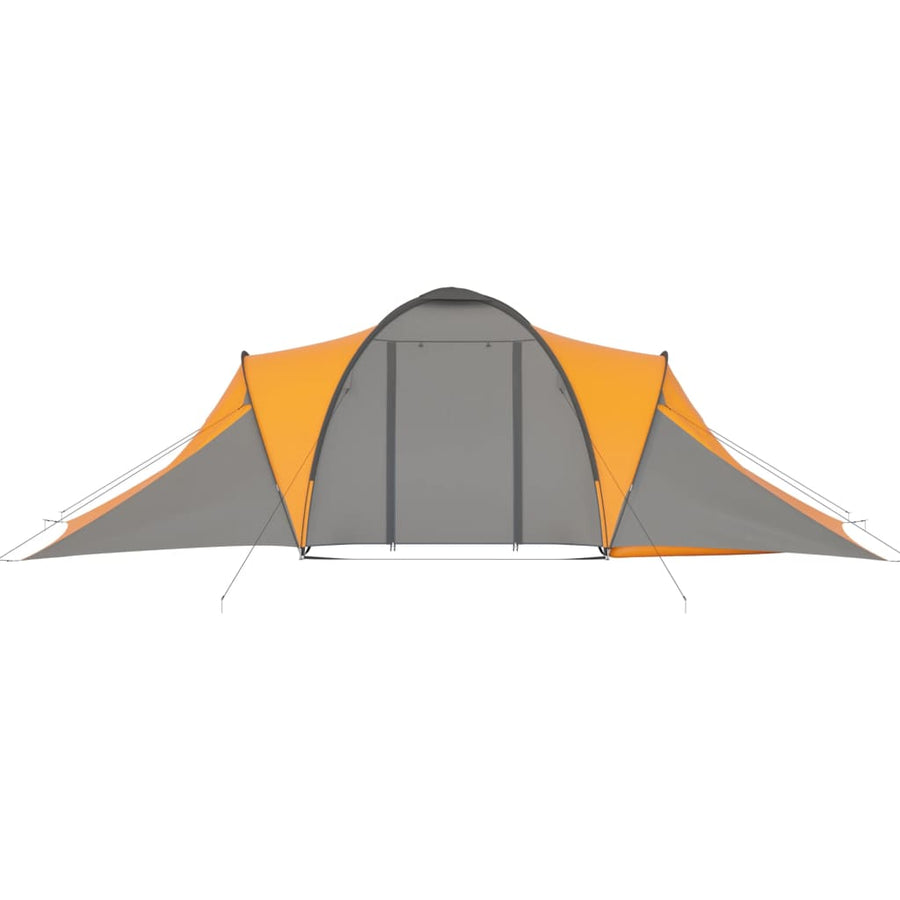 Tent 6-Persoons Grijs en oranje