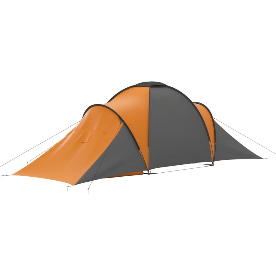 Tent 6-Persoons Grijs en oranje