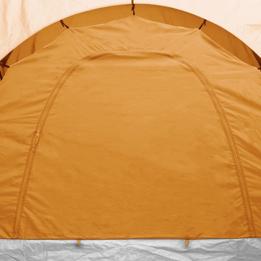 Tent 6-Persoons Grijs en oranje