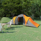 Tent 6-persoons 576x235x190 cm grijs oranje