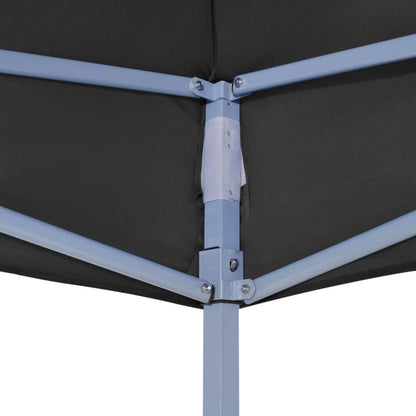 Partytentdak 270 G/M² 3 x 3 m Zwart