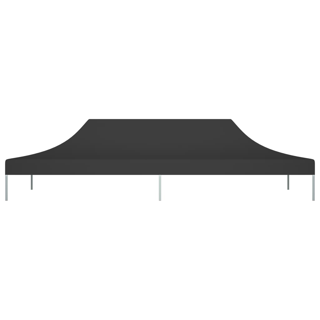 Partytentdak 270 g/m² 6x3 m zwart