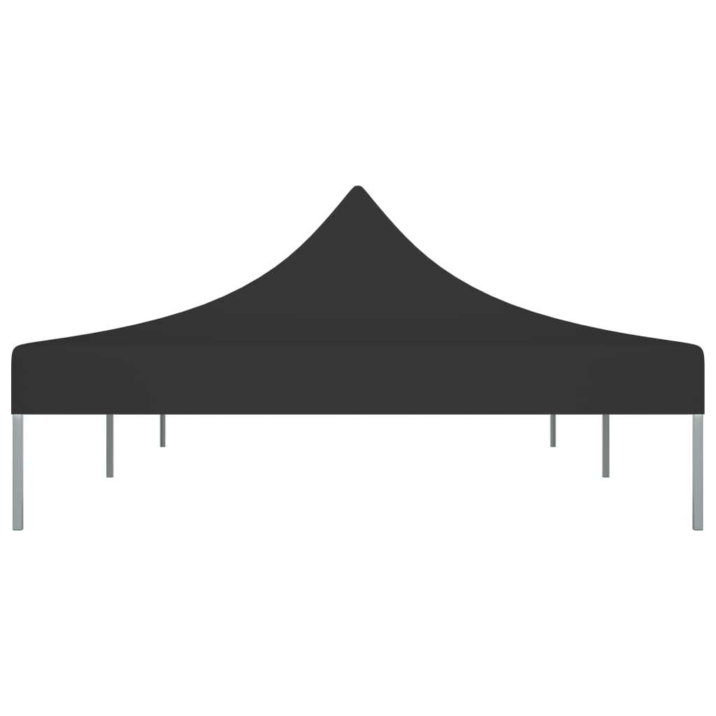Partytentdak 270 g/m² 6x3 m zwart