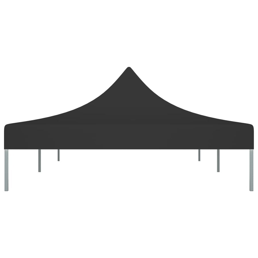Partytentdak 270 g/m² 6x3 m zwart