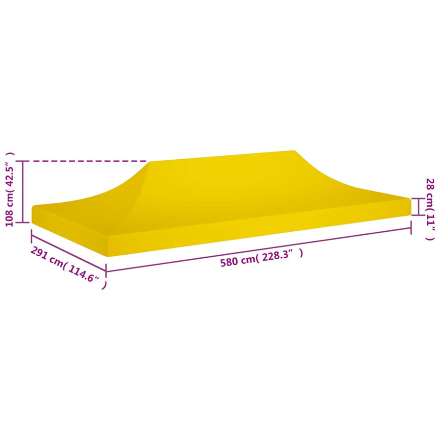 Partytentdak 270 G/M² 6 x 3 m
