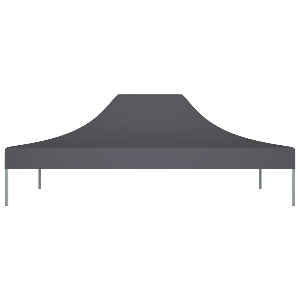Partytentdak 270 G/M² 4,5X3 M Kleurig 4.5 x 3 m Antraciet