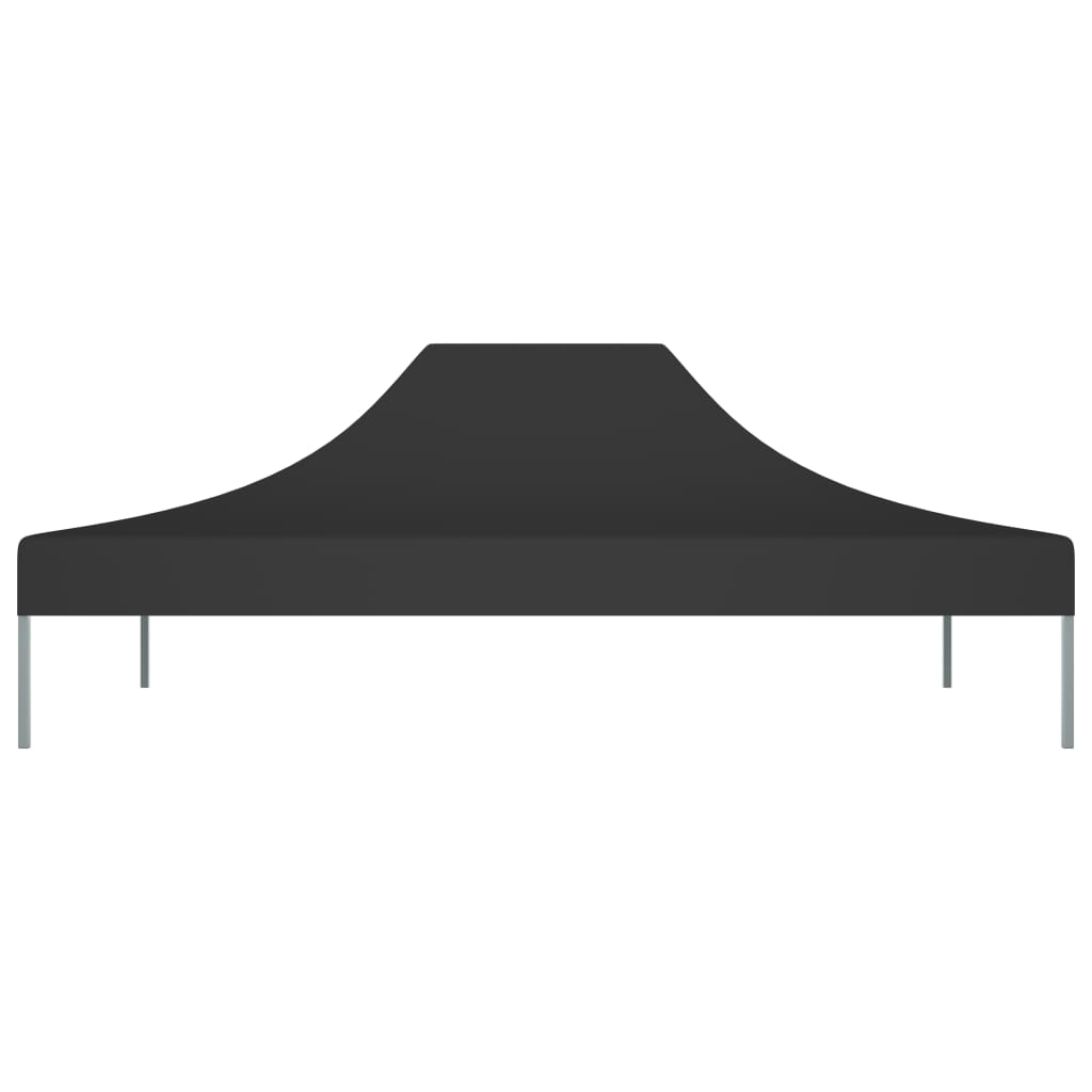 Partytentdak 270 G/M² 4,5X3 M 4.5 x 3 m Zwart