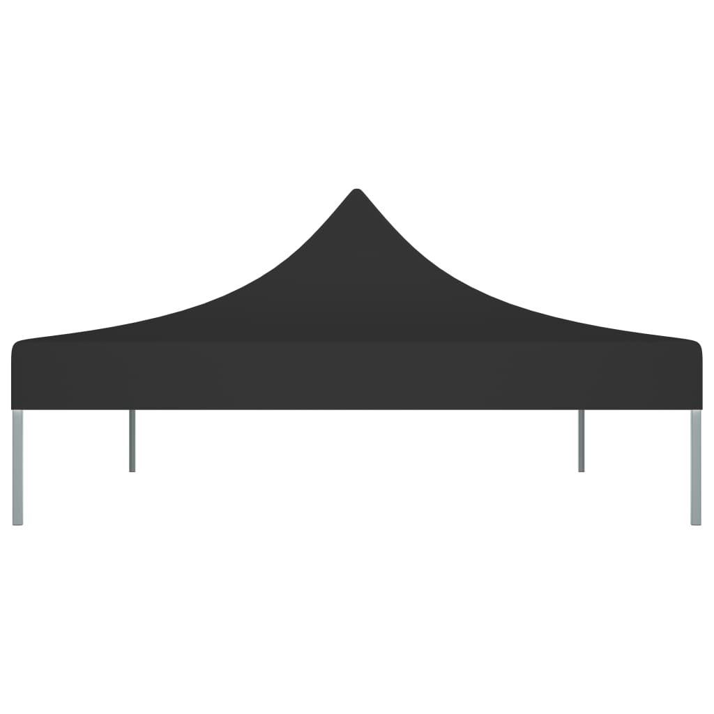 Partytentdak 270 G/M² 4,5X3 M 4.5 x 3 m Zwart