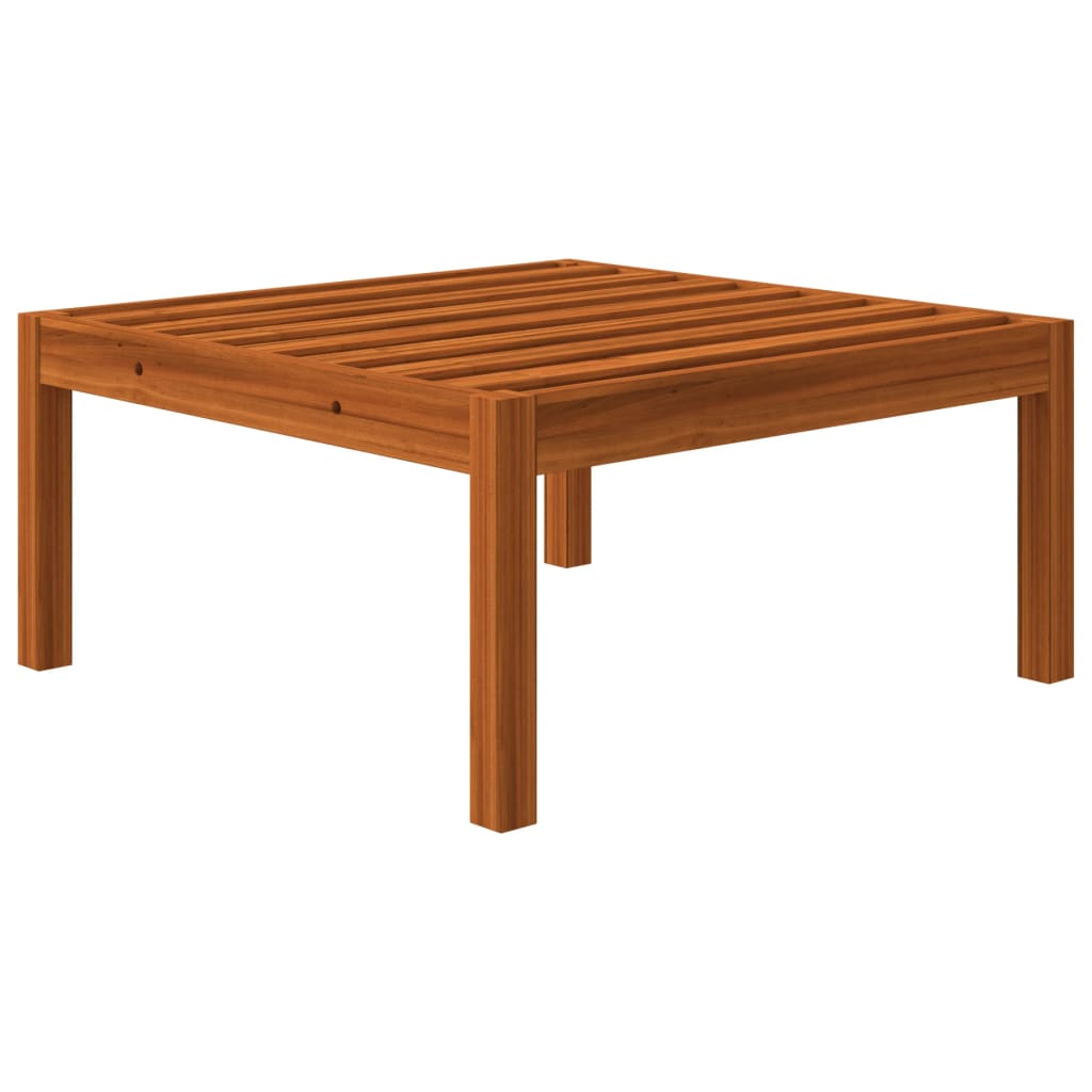 4-Delige Loungeset Met Kussens Massief Acaciahout Crème 1 2x midden + voetensteun + Tafel