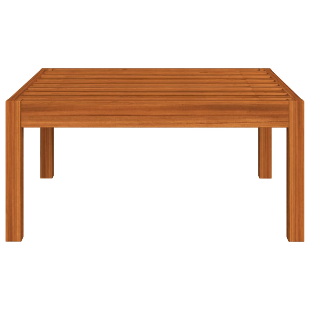 4-Delige Loungeset Met Kussens Massief Acaciahout Crème 1 2x midden + voetensteun + Tafel