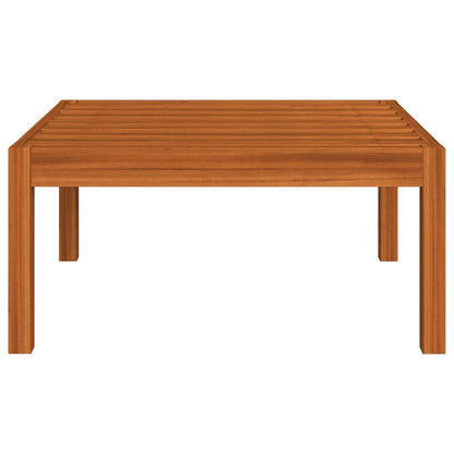 4-Delige Loungeset Met Kussens Massief Acaciahout Crème 1 2x midden + voetensteun + Tafel